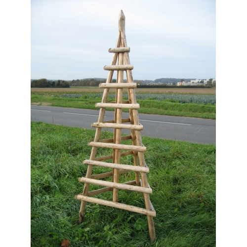 Pyramide écorcée pour plante grimpante Pyramide écorcée pour plante grimpante