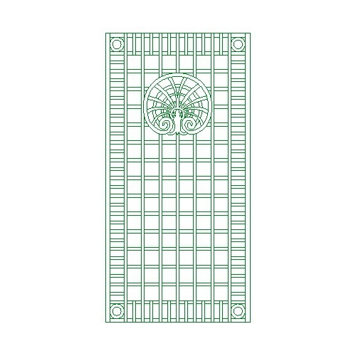 Carrés 10 cm avec rosace