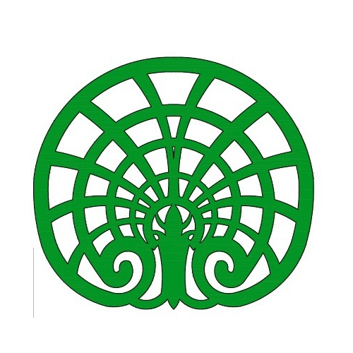 Carrés 10 cm avec rosace