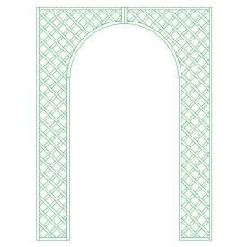 Demi voute Losanges 6 cm