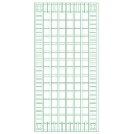 Carrés 10 cm avec frise