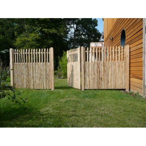 poteau châtaignier clôture