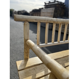 banc en rondin de bois châtaignier 2