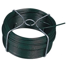Fil de fer plastifié vert