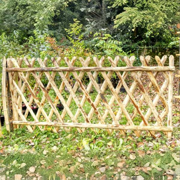 Clôture croisillon bois