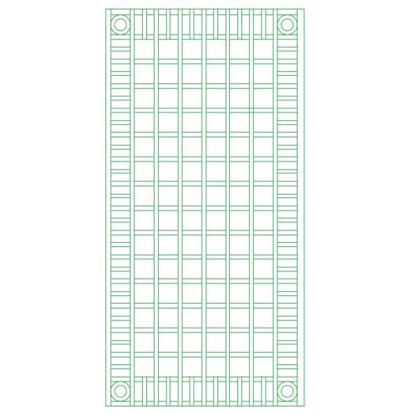Carrés 10 cm avec frise