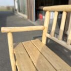 Banc en rondin de bois (châtaignier)