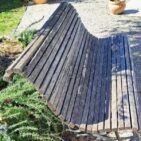 Lattes pour banc extérieur en chataignier